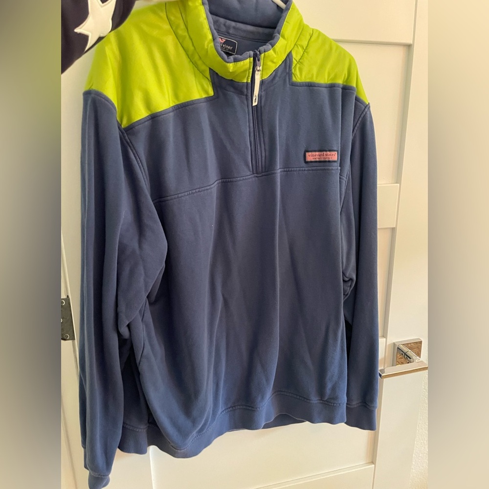 Vineyard Vines Navy Quarter-Zip Pullover